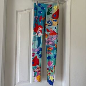 BlackMilk Little Mermaid Under The Sea Leggings Ariel Disney Colorful S Stretch
